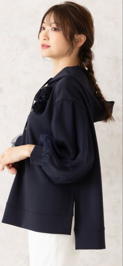 ローズティアラ☆46パーカーネイビー新品