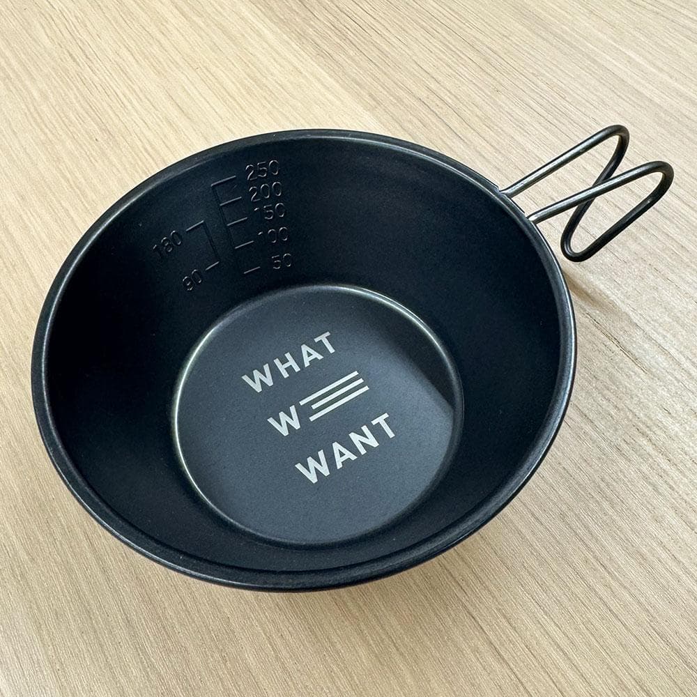 WHAT WE WANT シェラカップ ブラック