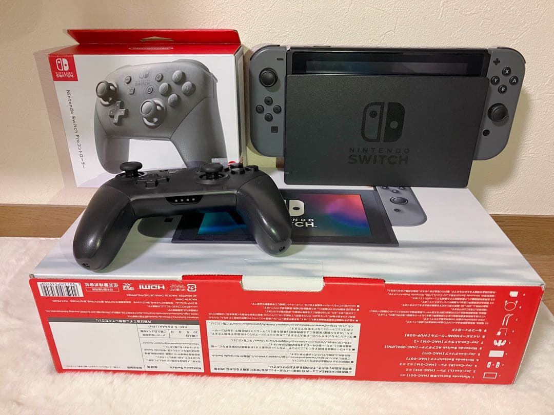 【かなす】Nintendo Switch 本体 コントローラー 箱 付属