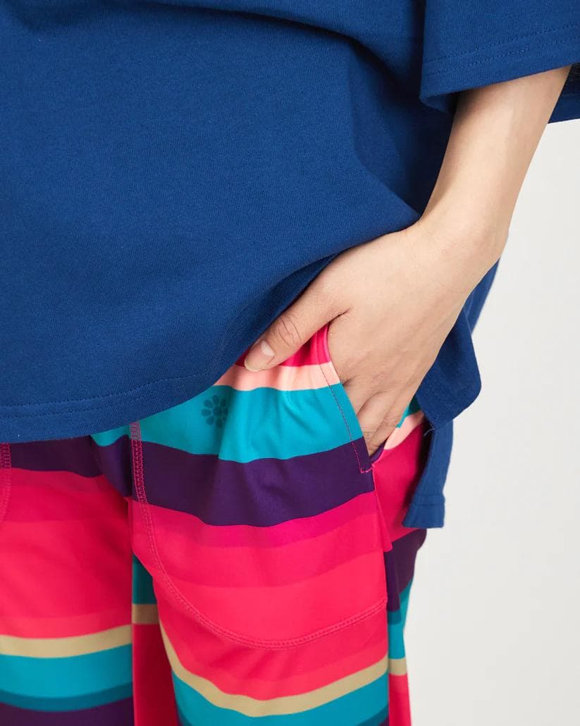 clap クラップ3月20日㈮発売11,660円ランダムボーダークロップドパンツ