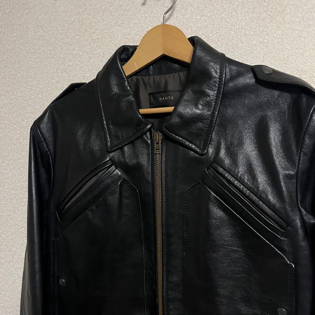 イタリア製 HAUTE オート 馬革 レザージャケット 50