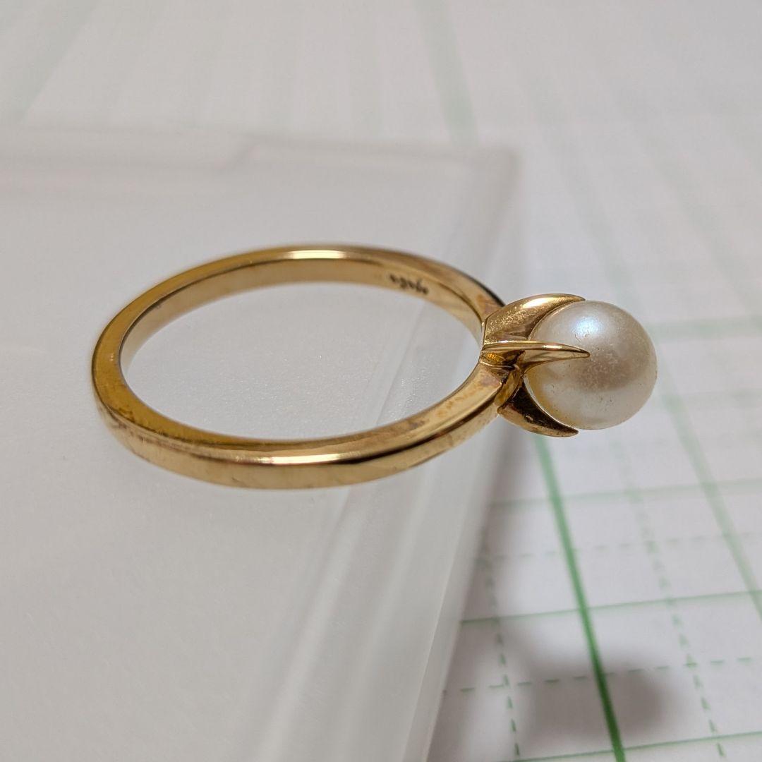 agete パール リング 18K
