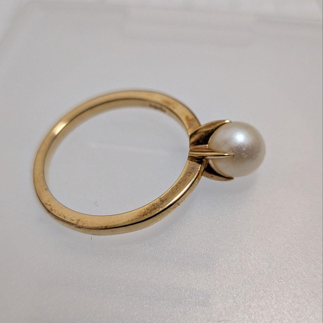 agete パール リング 18K