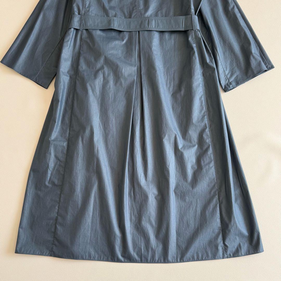 新品タグ付き　マックスマーラ　シャツワンピース　ベルト　ブルー　44