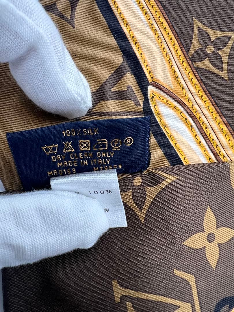 LOUIS VUITTON ブラウン スカーフ