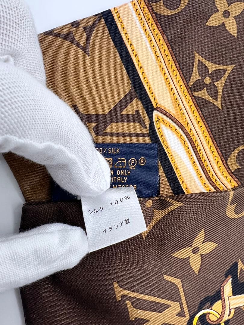 LOUIS VUITTON ブラウン スカーフ