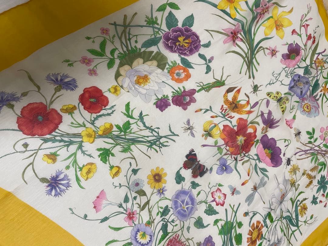 【激レア美品】オールドグッチGucci シルクスカーフ