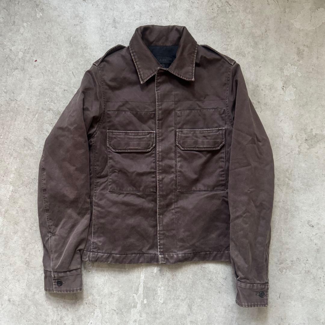 希少　A.P.C. ダークブラウンジャケット　フランス製