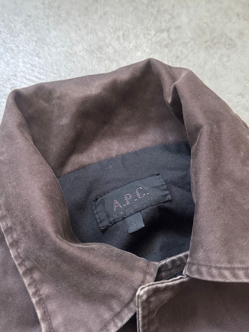 希少　A.P.C. ダークブラウンジャケット　フランス製