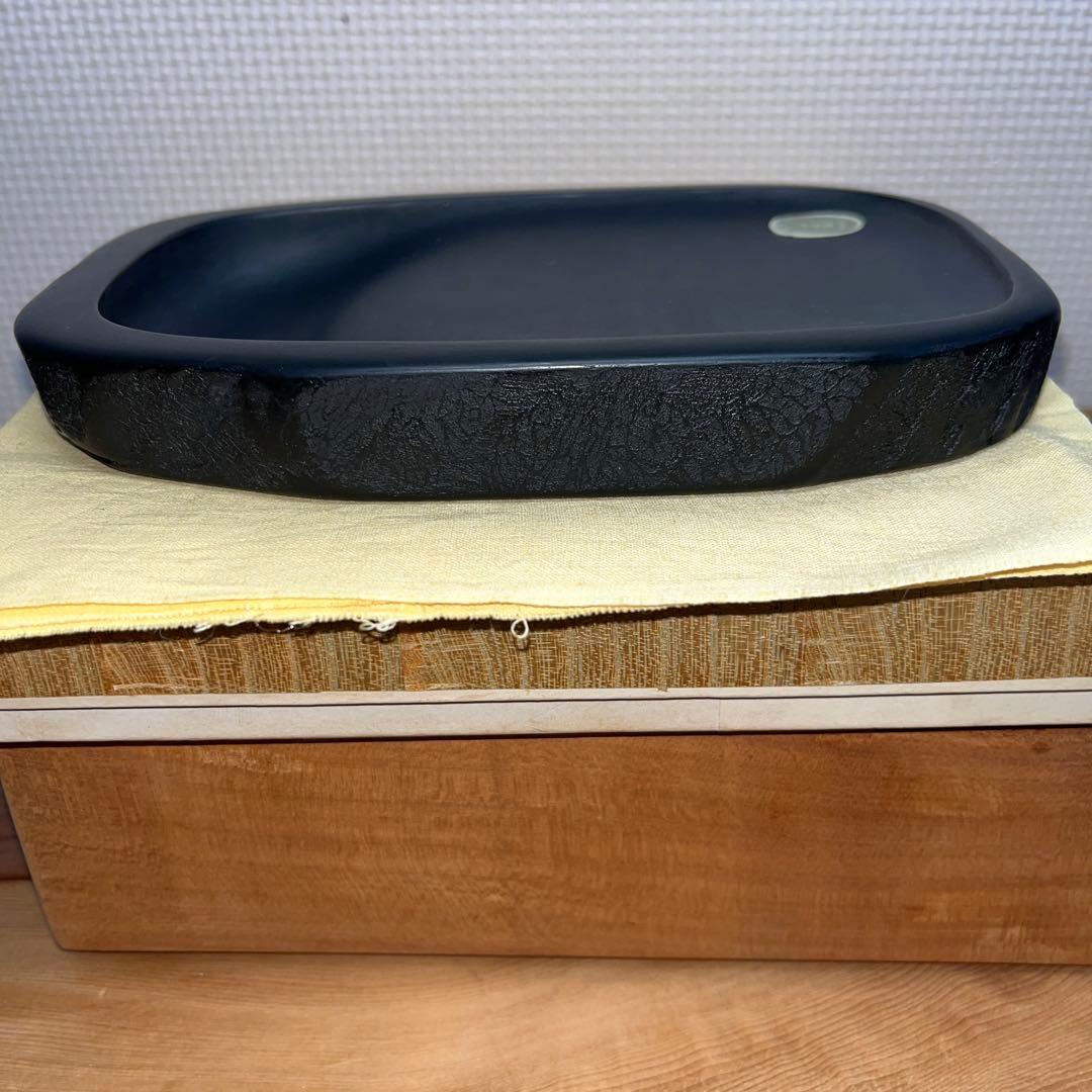 ⭕️雨畑硯　新品美品　芳龍硯　深澤藤五郎　芳龍閣硯本舗　自然硯
