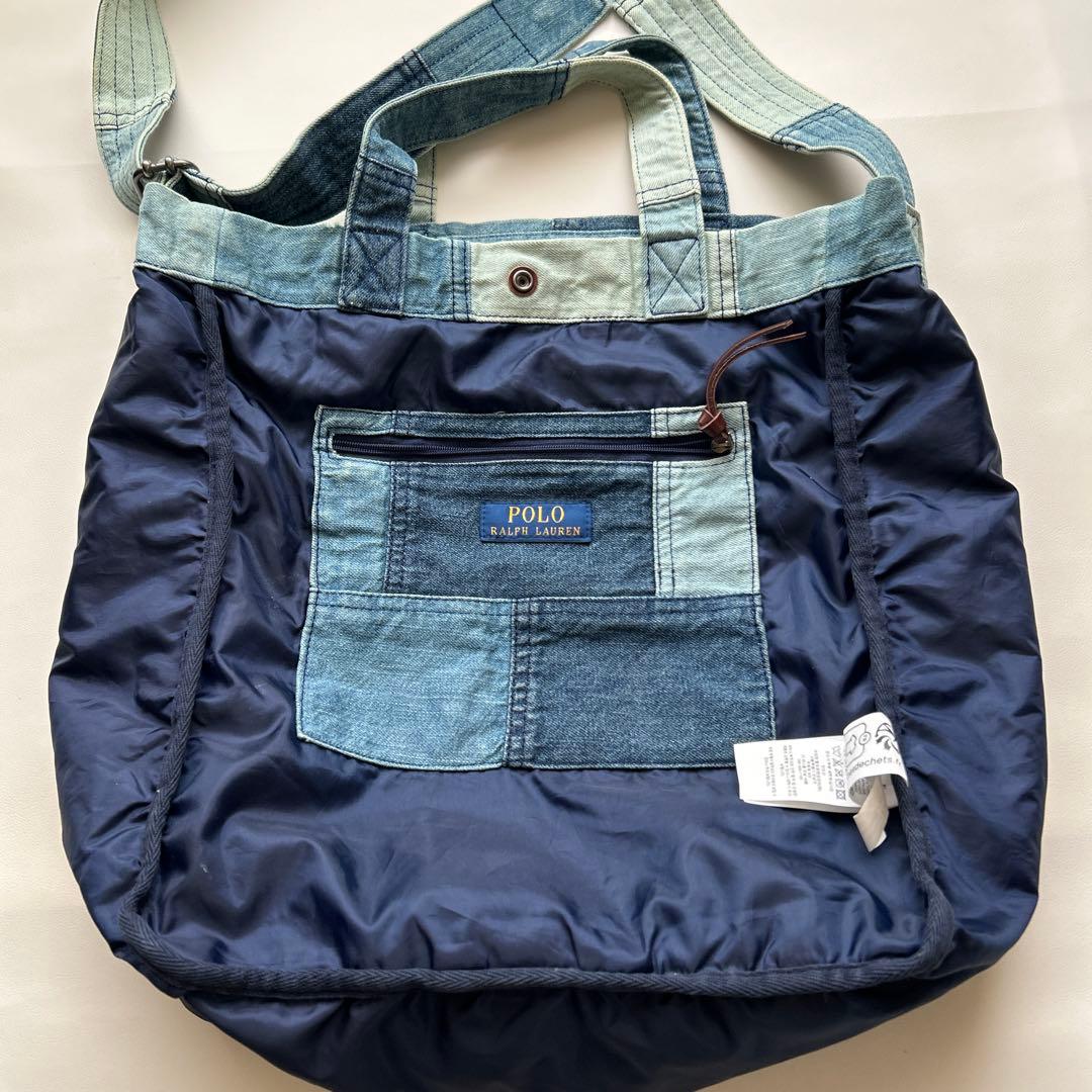 Polo Ralph Lauren デニムトートバッグ　パッチワーク