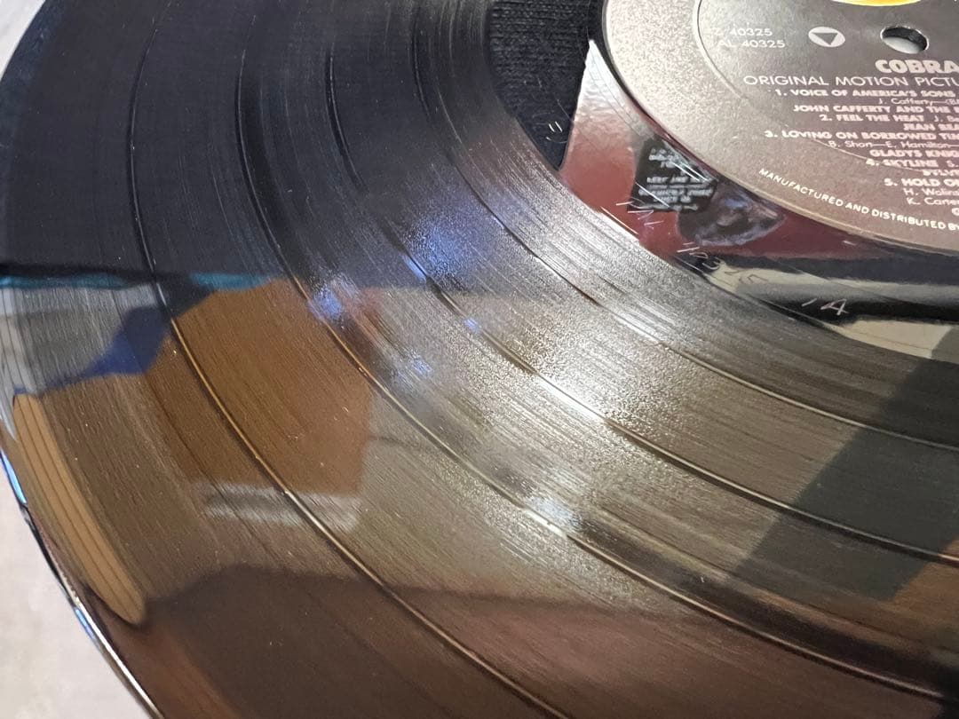 美品 1986年US盤LP コブラ サントラ Z40325 シュリンク付