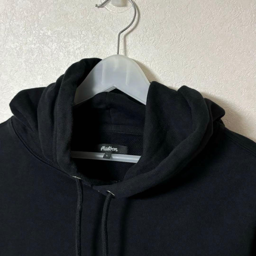 malbon マルボン × BEAMS パーカー　ゴルフ　ビックロゴ　L