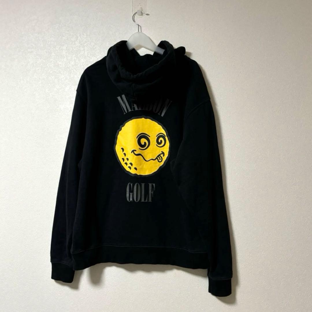 malbon マルボン × BEAMS パーカー　ゴルフ　ビックロゴ　L