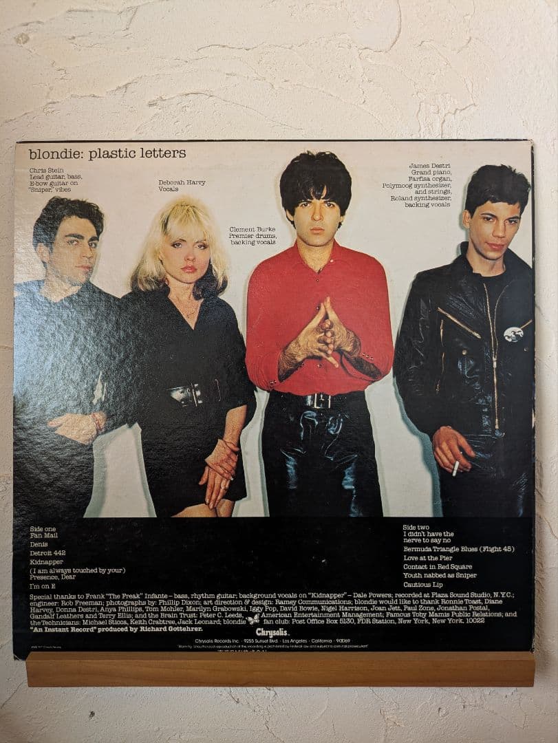 Blondie Plastic Letters レコード　日本版