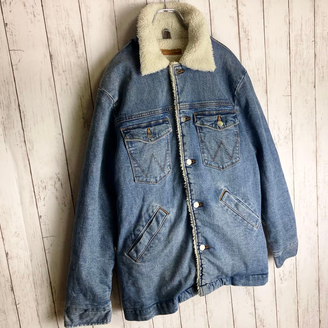 【美品】Wrangler デニムジャケット ボアランチ　ジャケット M
