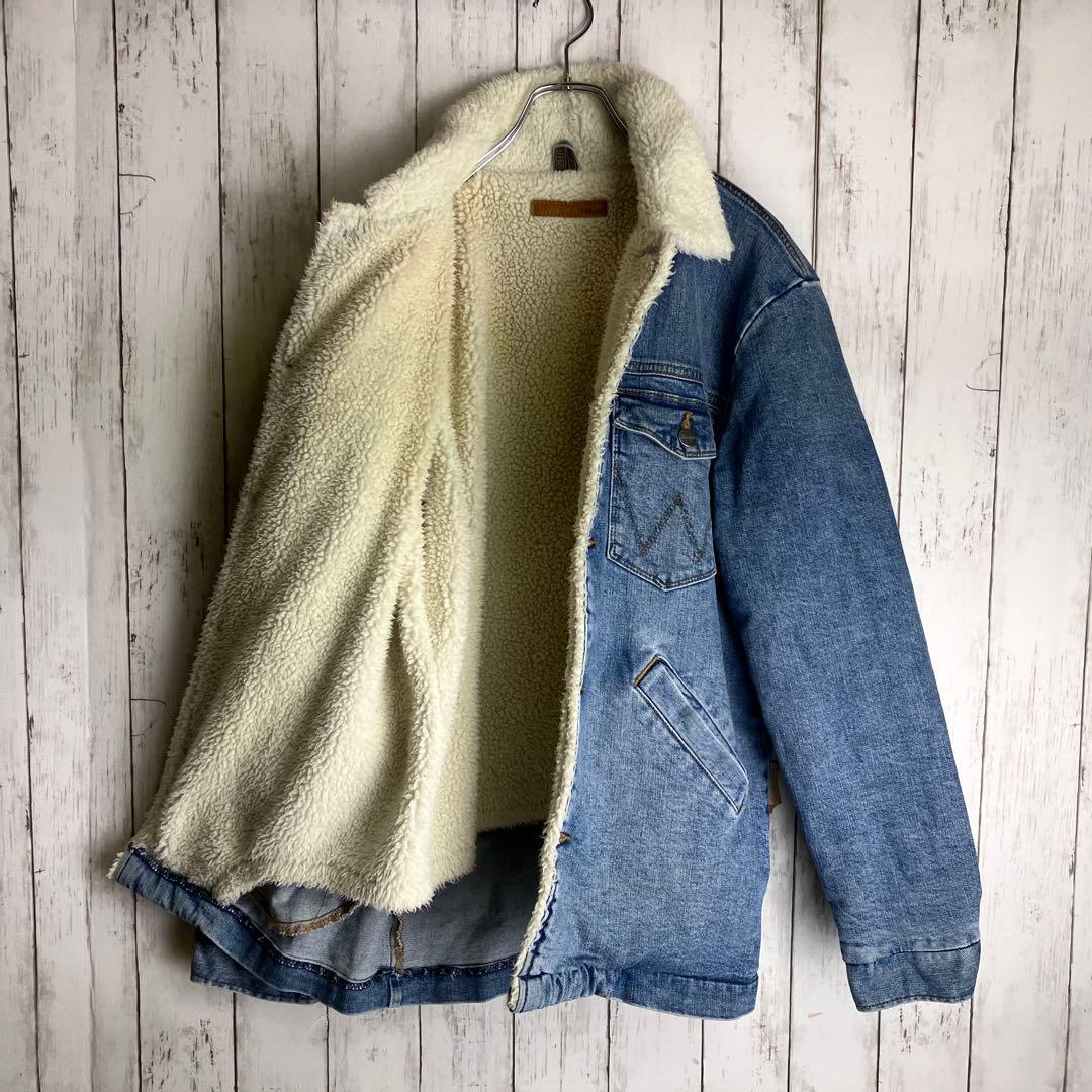【美品】Wrangler デニムジャケット ボアランチ　ジャケット M