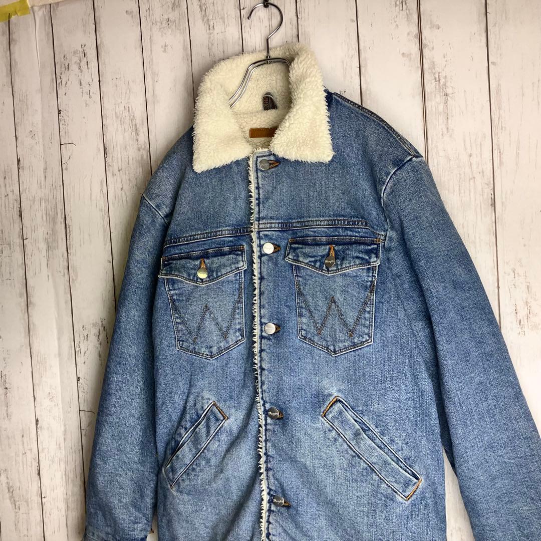 【美品】Wrangler デニムジャケット ボアランチ　ジャケット M