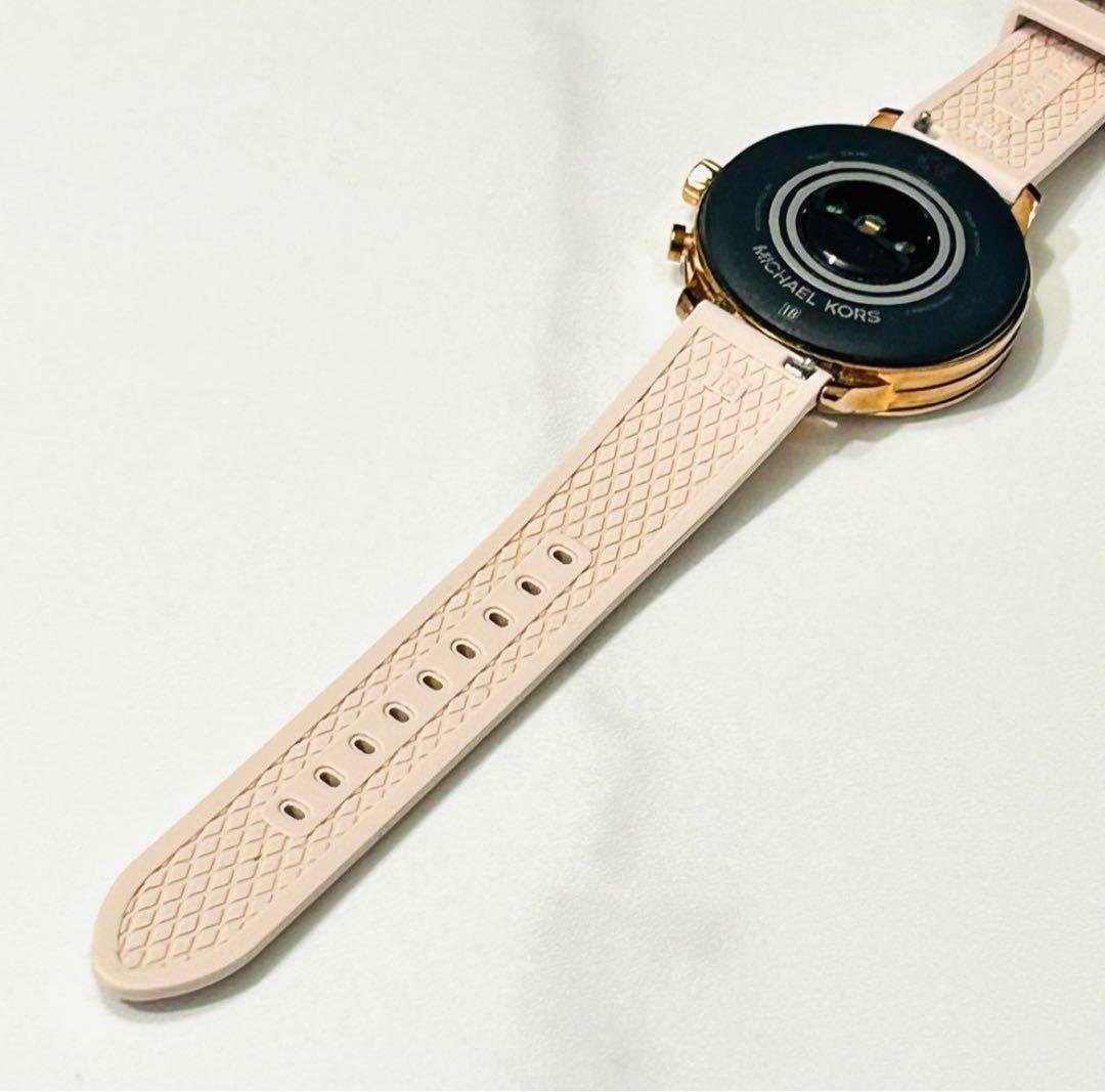 716【MICHAEL KORS】美品／スマートウォッチ用ラバーベルト／ピンク系
