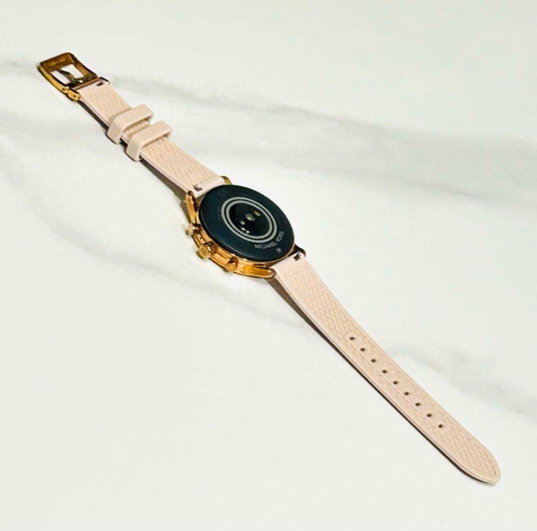 716【MICHAEL KORS】美品／スマートウォッチ用ラバーベルト／ピンク系
