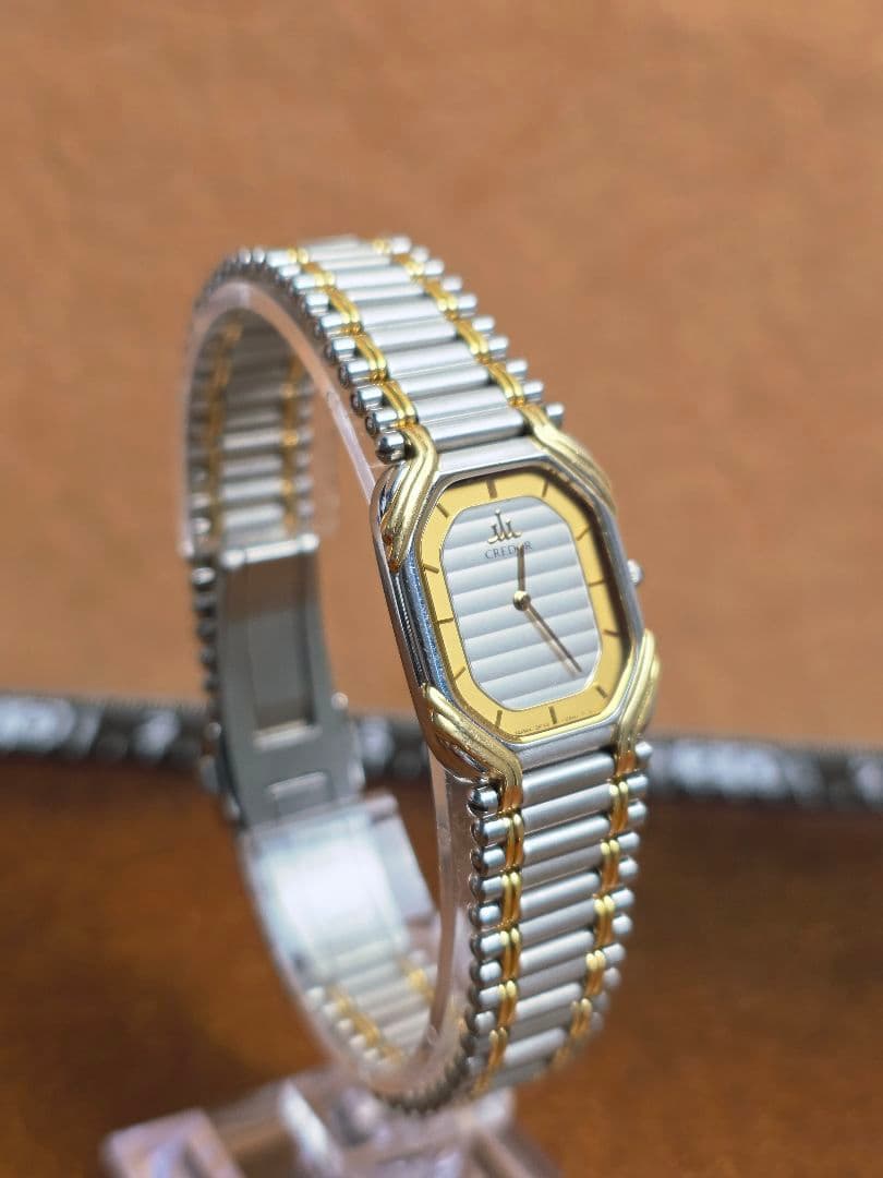 T06A【美品】セイコー クレドール 18KT クォーツ【2F70-5490】