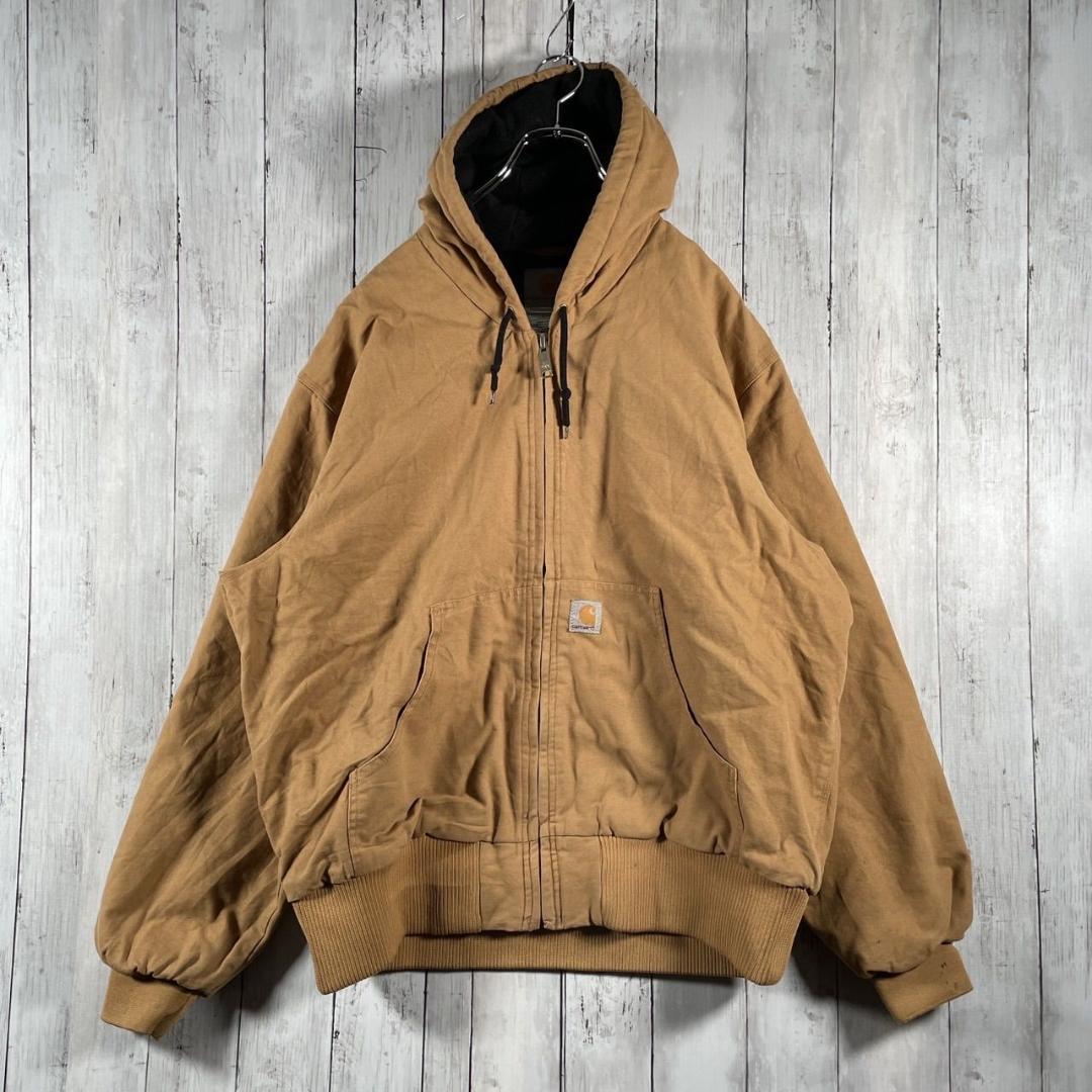 carhartt カーハート アクティブジャケット フーディ XL相当 ブラウン