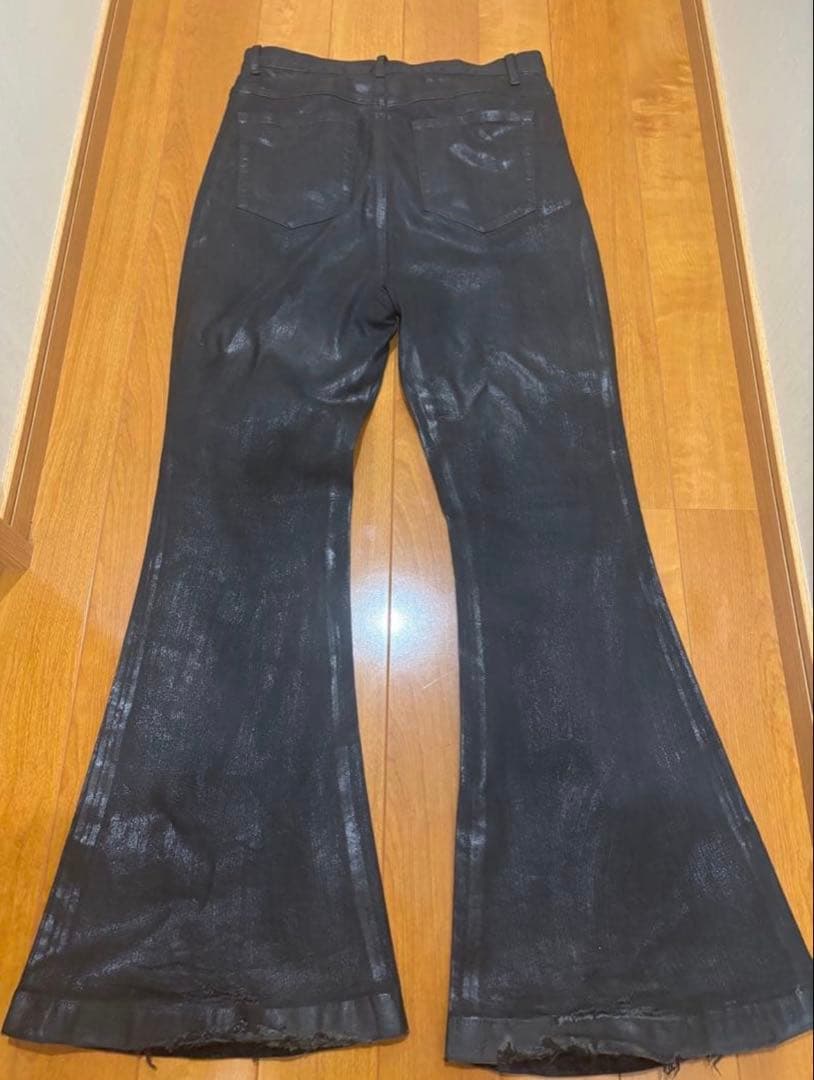 パンツ rick owens DRKSHDW wax Bolan boots cut