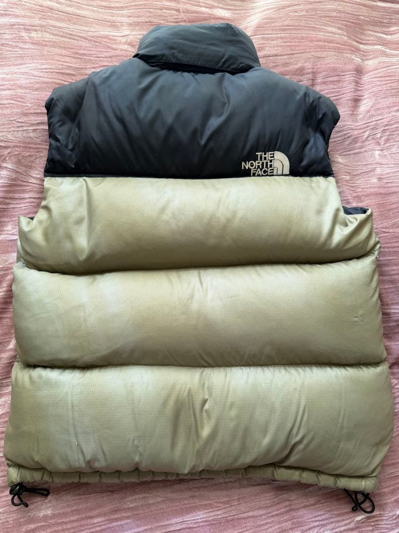 THE NORTH FACE ダウンベスト メンズM カーキー×ブラック
