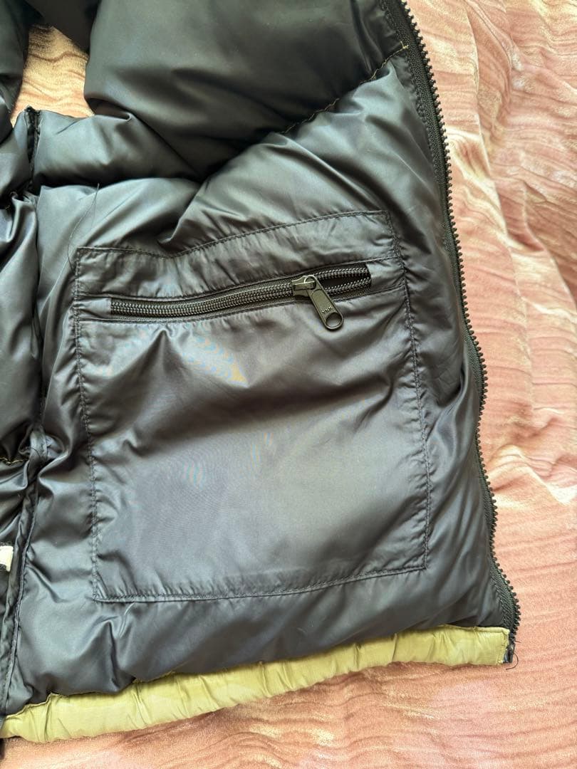 THE NORTH FACE ダウンベスト メンズM カーキー×ブラック