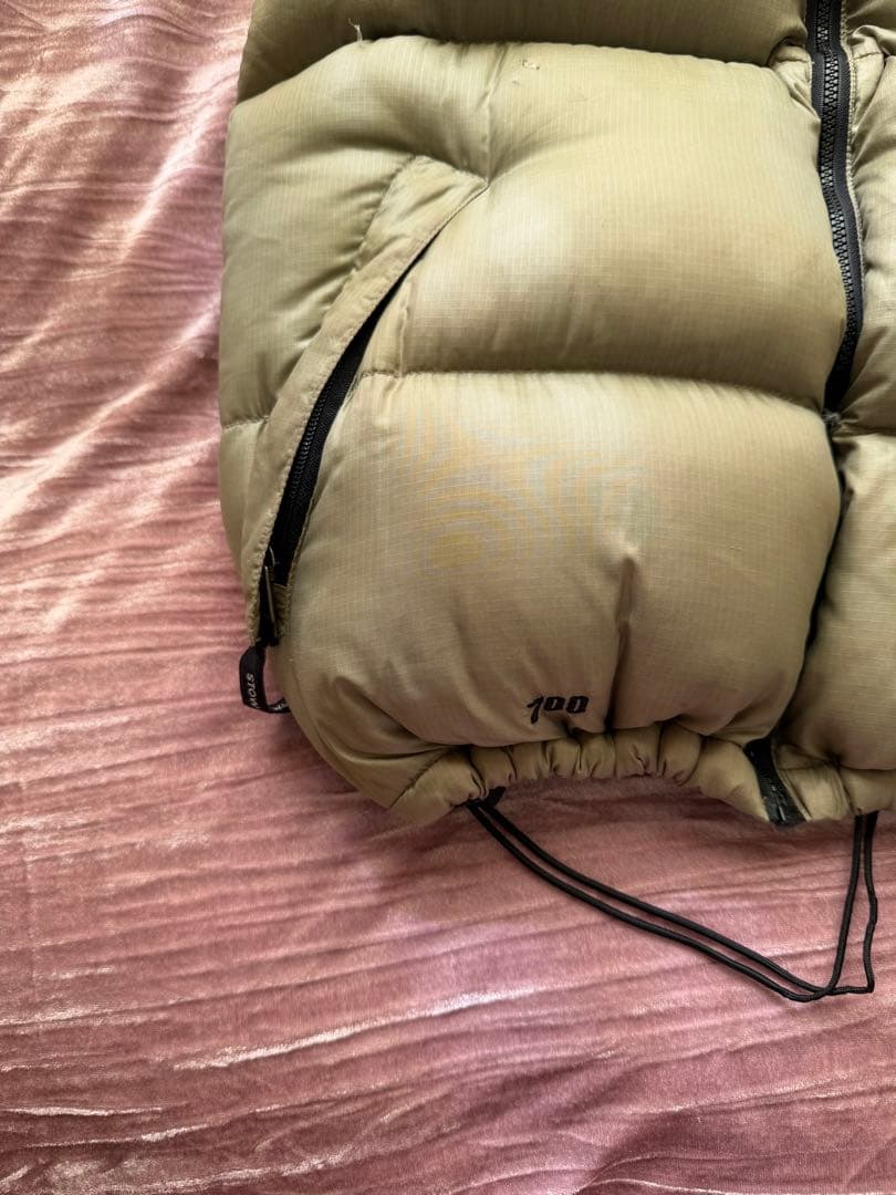 THE NORTH FACE ダウンベスト メンズM カーキー×ブラック