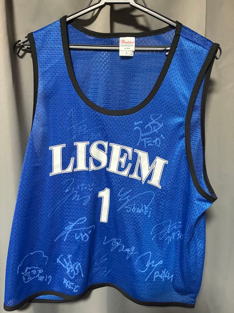 LISEM×SMILERS スポーツインフルエンサー球技大会サイン入りビブス
