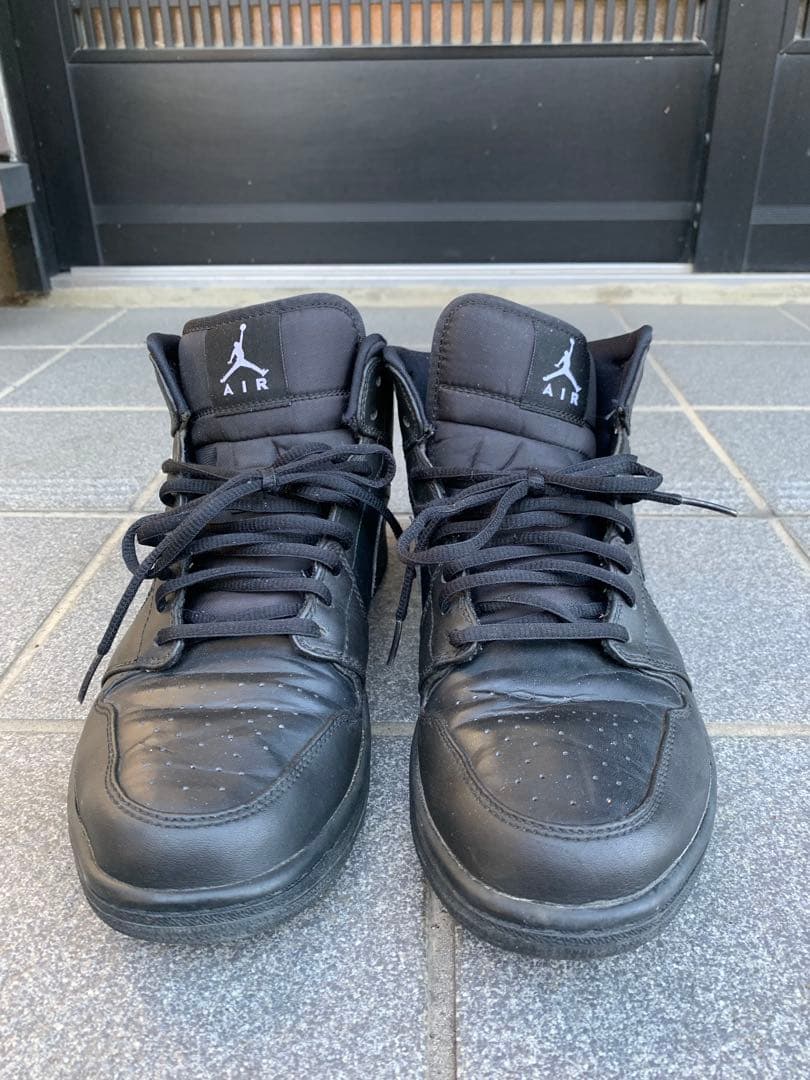 [人気モデル]NIKE エアジョーダン　1MID ブラック　28cm 早い者勝ち
