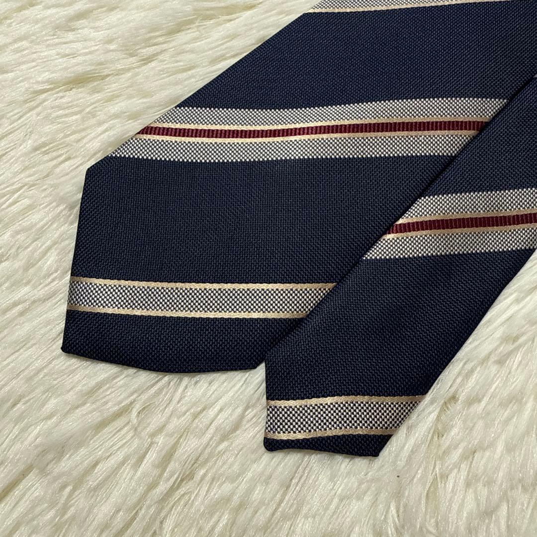 【美品】Christian Dior ネクタイ　高級シルク　レジメンタル