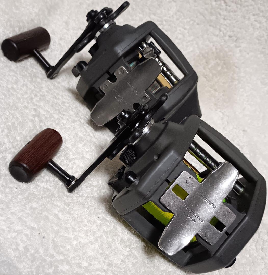 シマノチタノスタナトル小船GT3000&GT2000カウンター付両軸リール