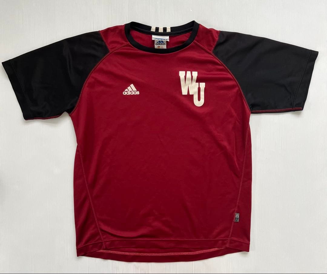 アディダス adidas オールド 早稲田大学 トレーニングウェア シャツ M