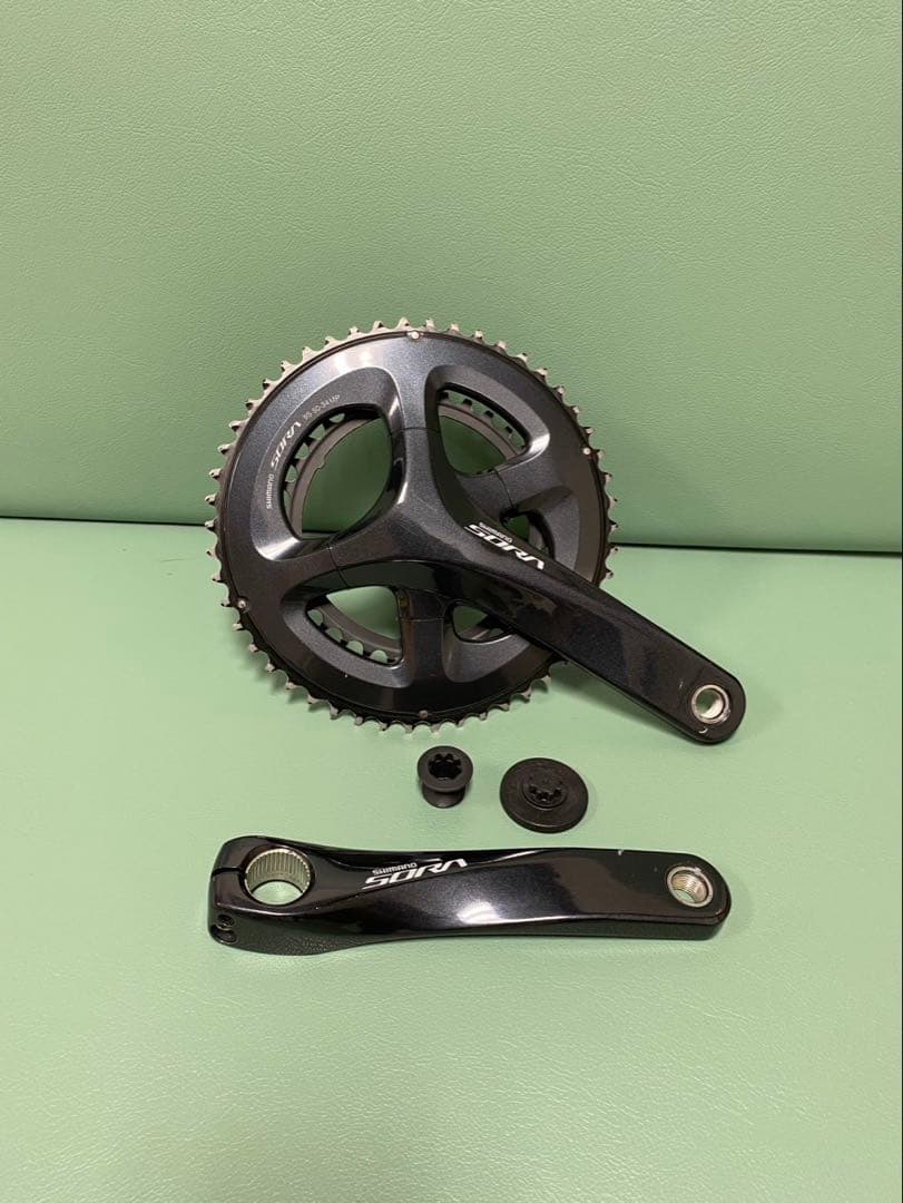 美品 SHIMANO シマノ SORA 50/34T 165mm クランクセット
