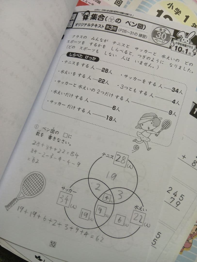 しょうがく社　1年生　小学特進クラス　最レベ国語/算数年間セット