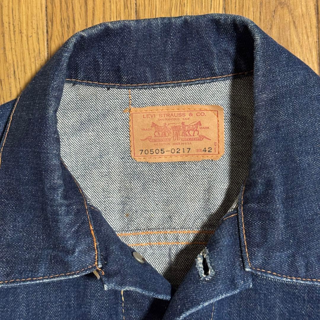 60s Levi's 70505 EARLY BIG E 3rdサイズ42