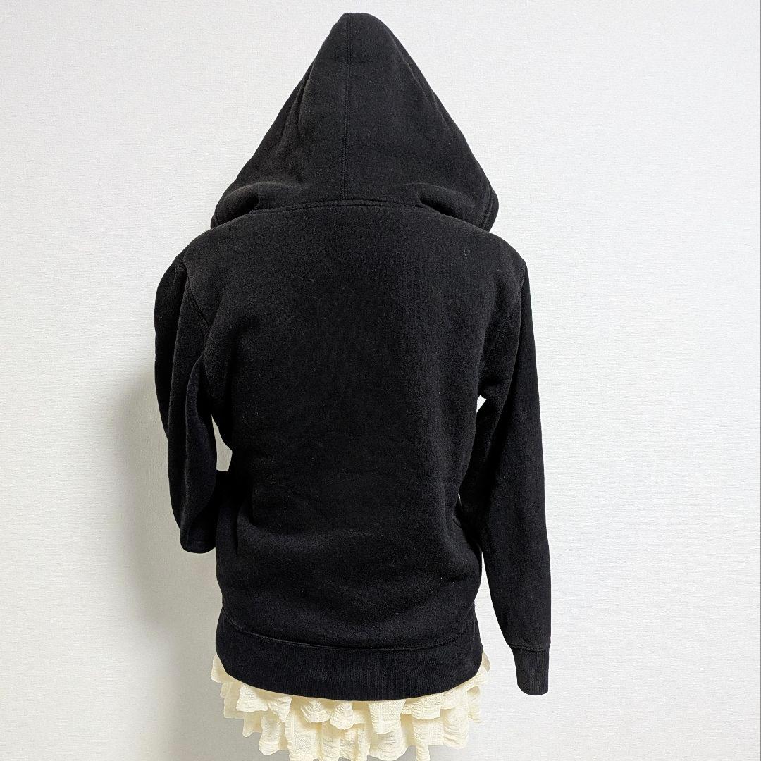 GAP パーカー y2k 平成ギャル y2k ビッグロゴ　ブラック　グランジ