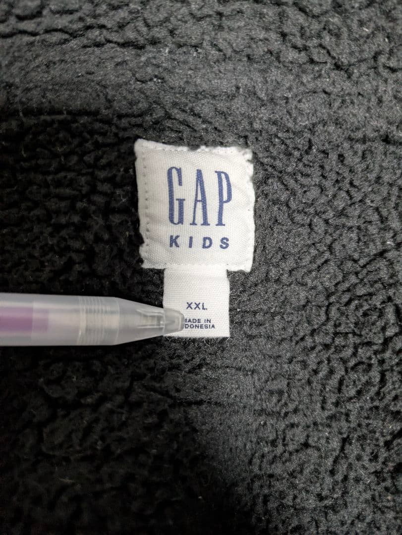 GAP パーカー y2k 平成ギャル y2k ビッグロゴ　ブラック　グランジ