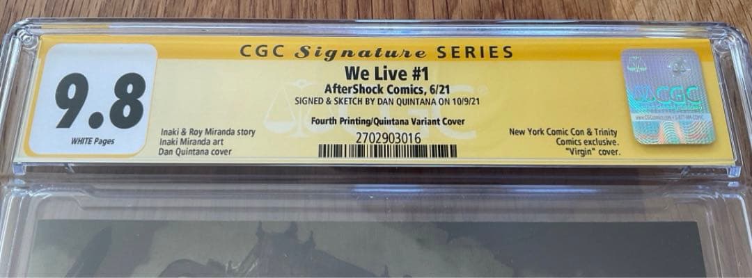 We Live #1 サイン・スケッチ入り CGC 9.8 アメコミリーフ