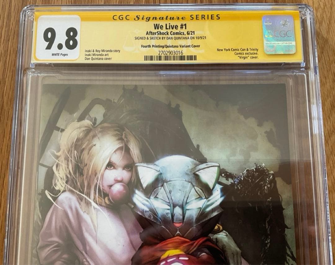 We Live #1 サイン・スケッチ入り CGC 9.8 アメコミリーフ