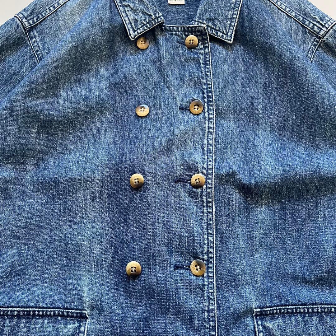 80~90s L.L.been デニムダブルブレストジャケット