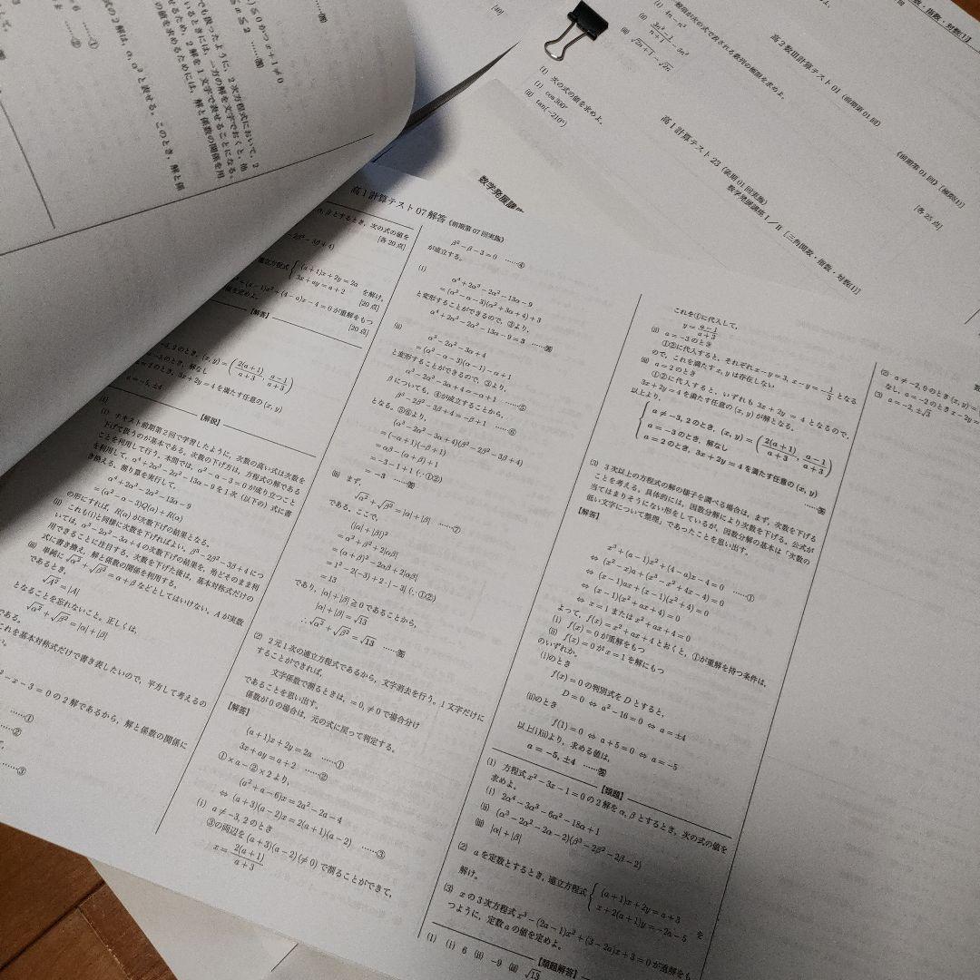 鉄緑会　プリント　まとめて250枚以上