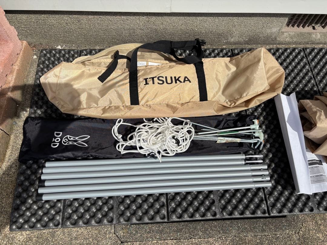DOD ITSUKA タープ　タン　いつかのタープ　キャンプ