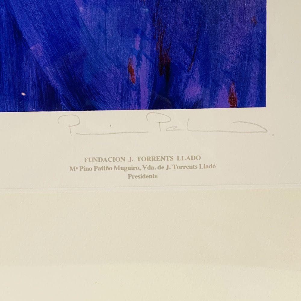 真作 トレンツ・リャド 「野ばら」シルクスクリーン 絵画