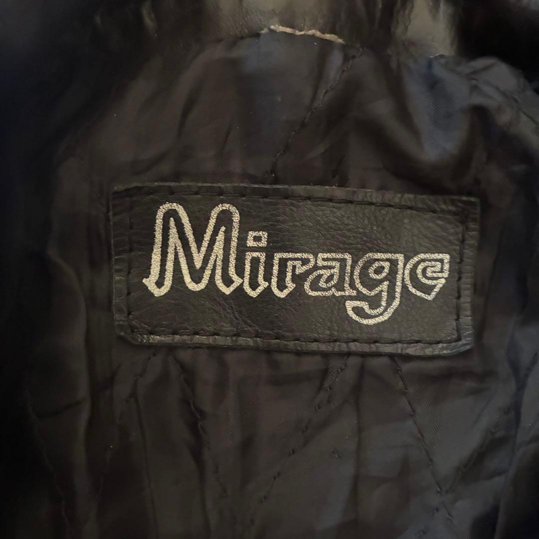 80s vintage mirage レザーダブルライダースジャケット 古着