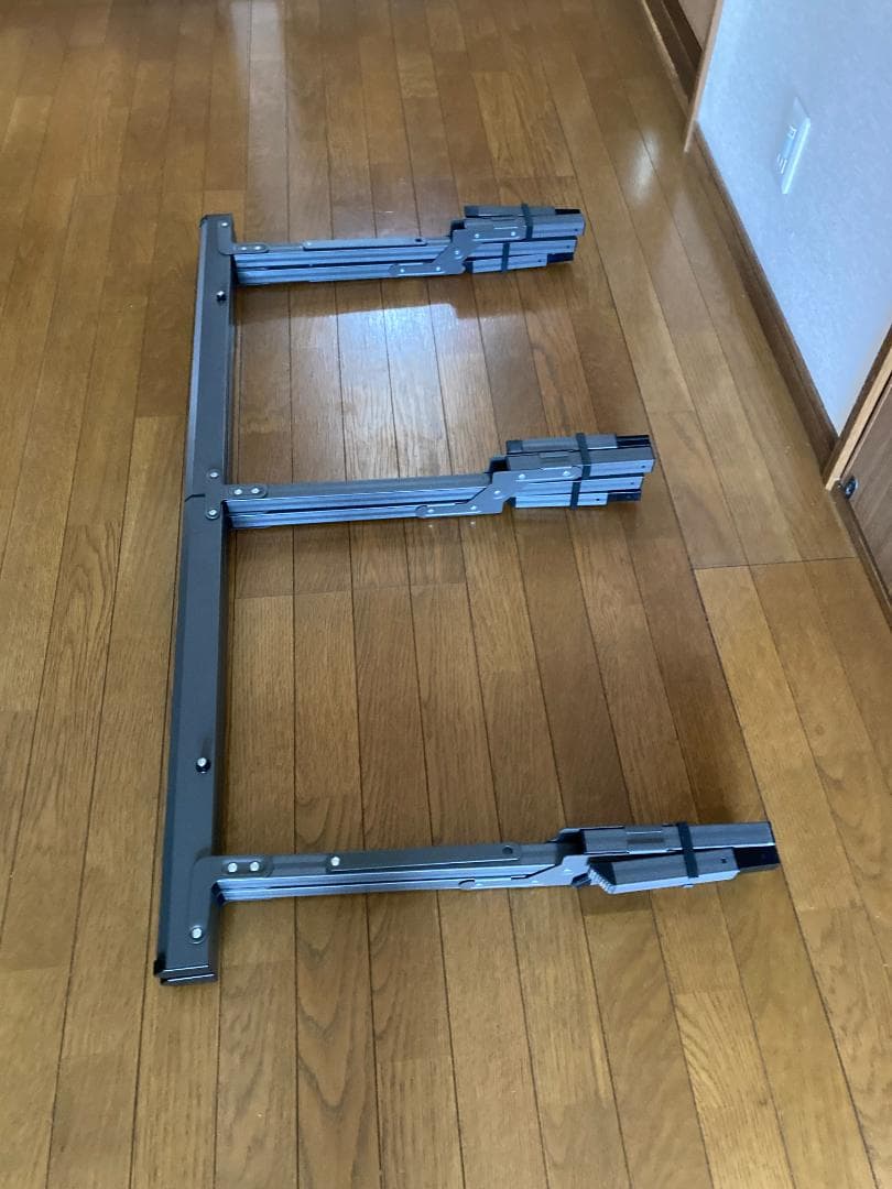 ワークマンアルミ折りたたみ式アウトドアテーブル 黒