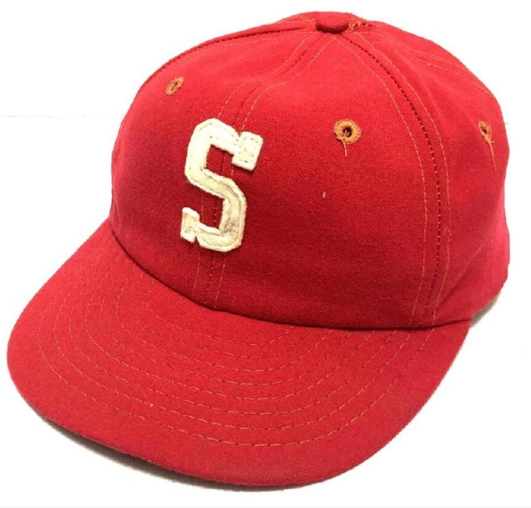 ウェア VINTAGE 50's BASEBALL CAP \"S\" FELTPATCH