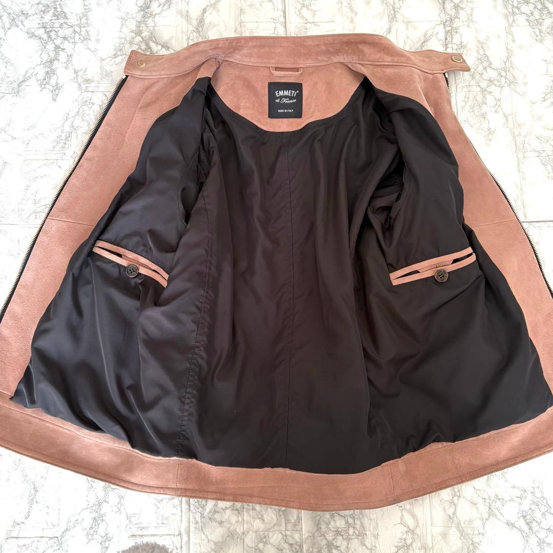 【高級美品】EMMETI エンメティ JURI ゴートスキンスエード 44